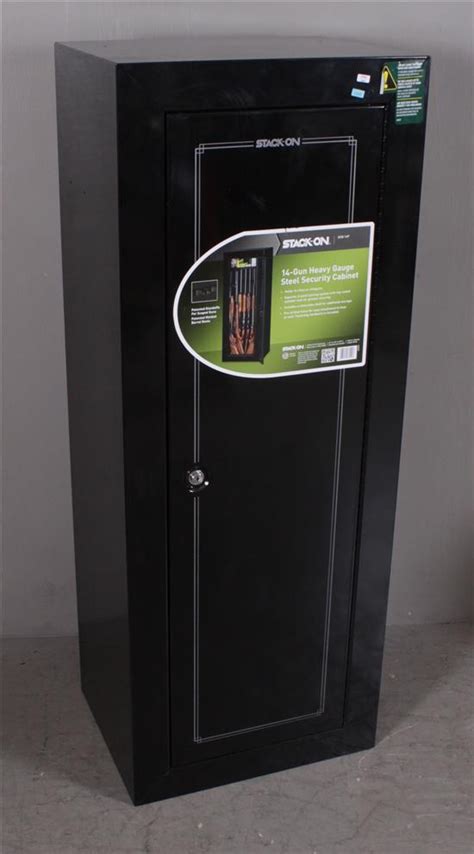 stack on 14 gun heavy gauge steel security cabinet|stack on safe walmart.